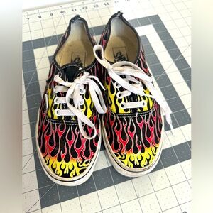 Vans Flame Authentic Mash-Up Skate size women's 7.5